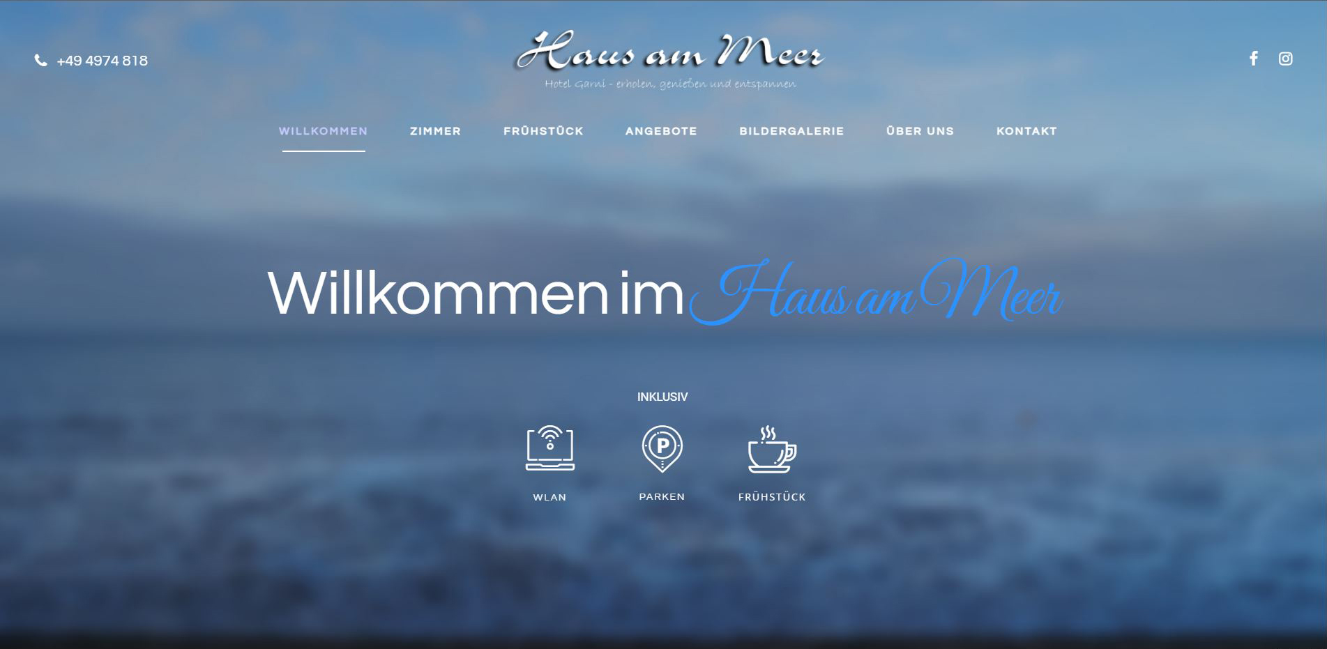 Haus am Meer Website - Gerlach Webdesign